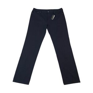 J. Hilburn TLG Navy Blue Cotton Stretch 5-Pocket Trousers Pants Mens 40x34